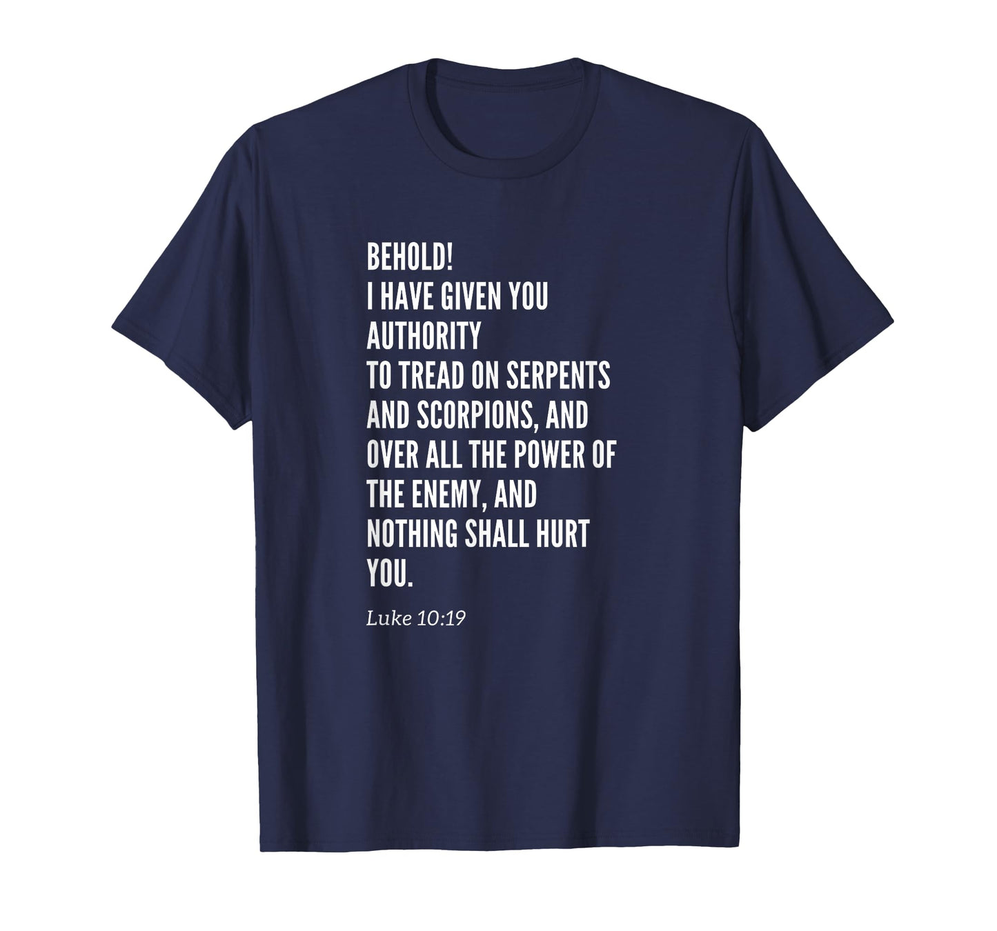 Christian Womens Girls Mens Boys Luke Ten Nineteen T-Shirt