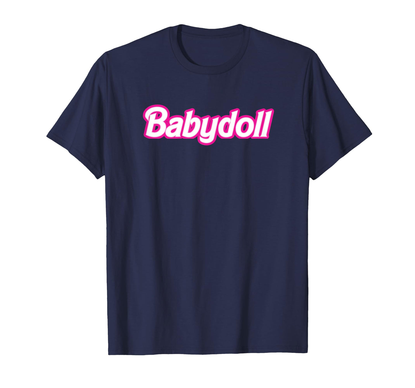 Womens Babydoll Pink Retro Girlie T-Shirt