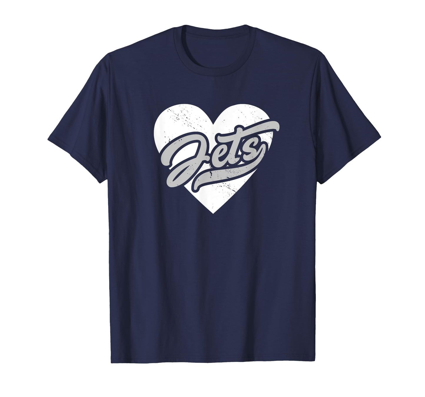 Vintage Jets High School Go Jets Pride Heart T-Shirt