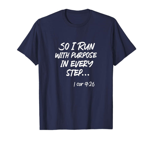 Running Marathon Runner Christian Athlete T-Shirt