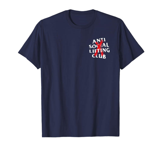 Anti Social Lifting Club: Canceled Red (Front + Back) T-Shirt