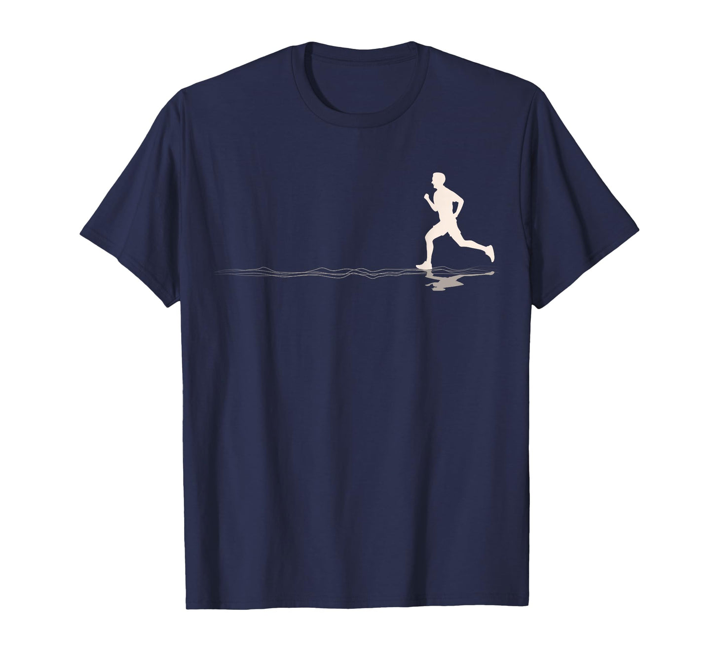 Runner Silhouetted Graphic Marathons Lover Jogging Running T-Shirt