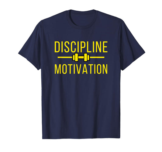 Discipline over Motivation Gym Pump Cover Gains T-Shirt