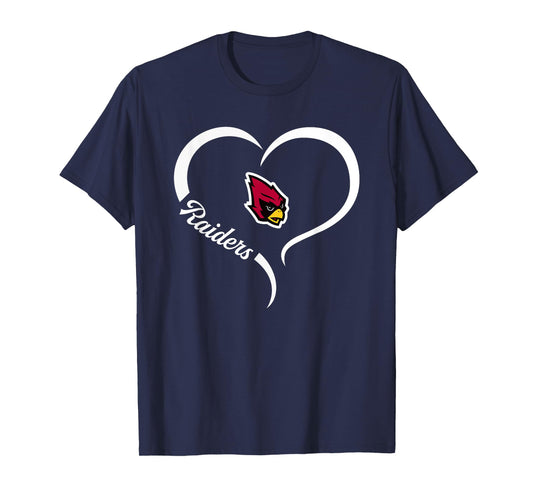 Portland Raiders Logo Half Heart Slogan HS T-Shirt