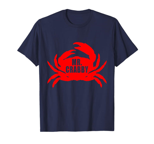 Mr. Crabby Crab Grumpy Grouchy Funny Sarcastic Adult Humor T-Shirt