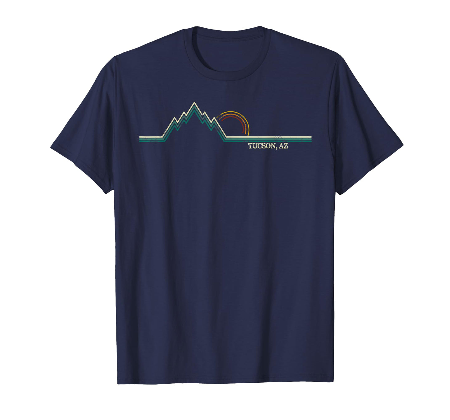 Retro Mountains Tucson, Arizona Summer Hiking Men Women Kids T-Shirt