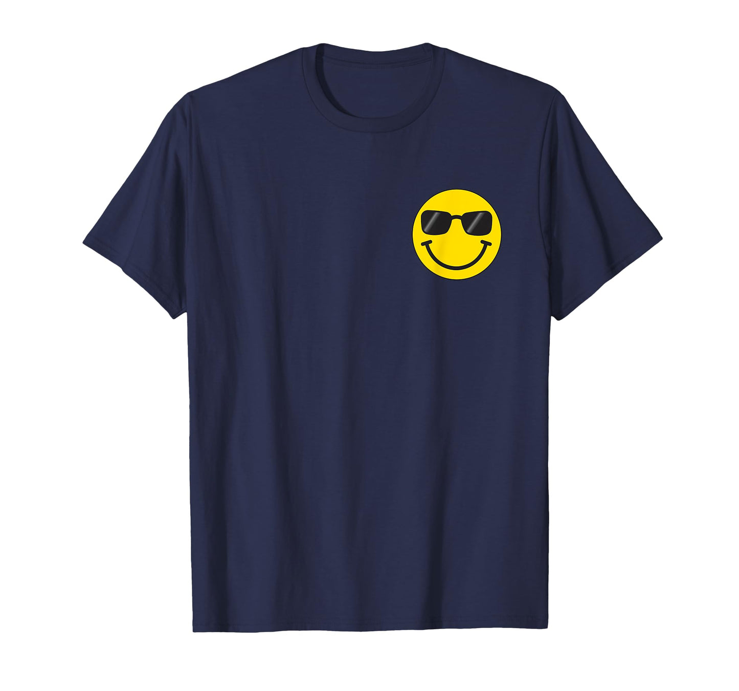 Funny Smiling Emoticon Men Women Graphic Happy Face Smile T-Shirt