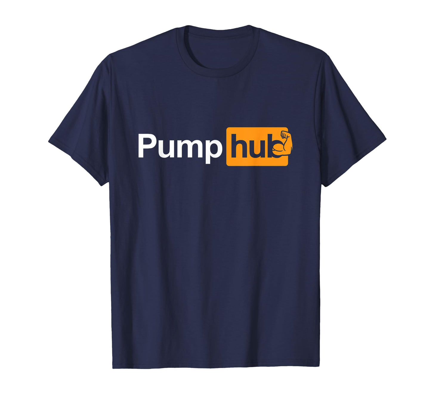 Pump Hub Funny Bodybuilding Weightlifting Design T-Shirt