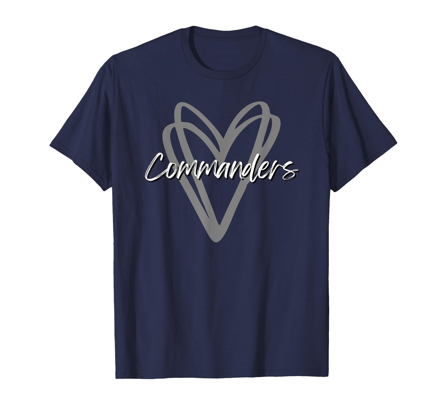 Commanders Washington County Heart Doodle HS T-Shirt
