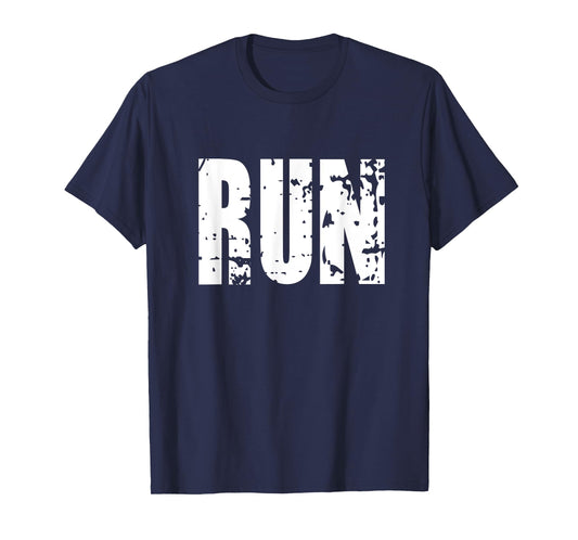 Run Tee Motivational Shirt for Men Retro Feel Runner TShirt T-Shirt