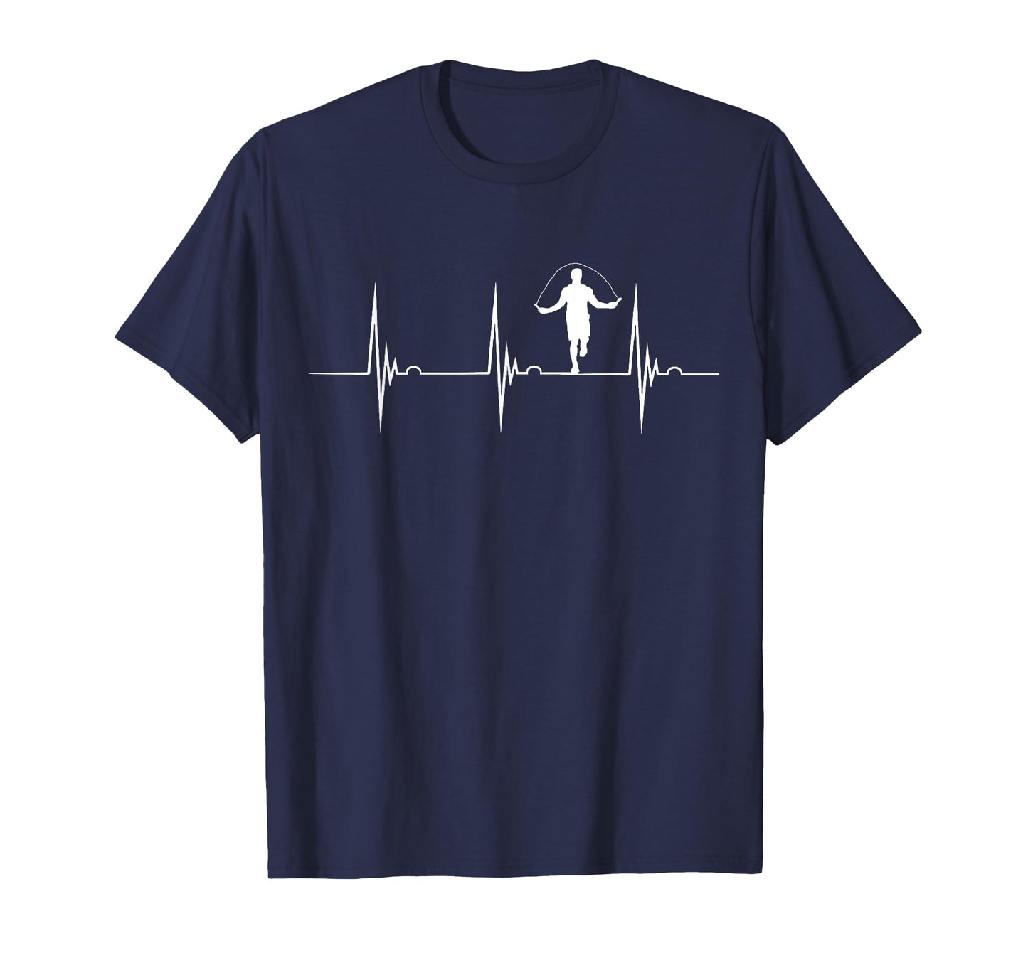 Rope Jumping Heartbeat EKG Pulse Jump Rope Skipping T-Shirt