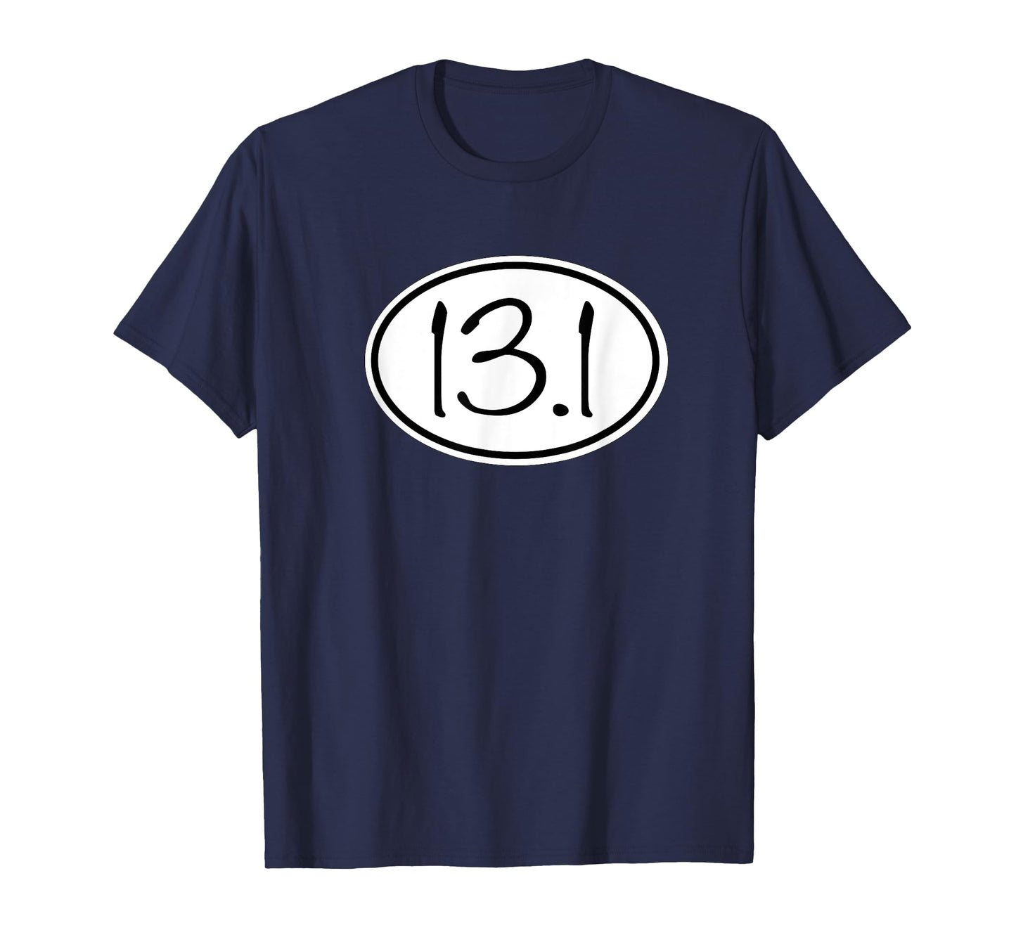 13.1 Oval Half Marathon Decal Running TShirt T-Shirt