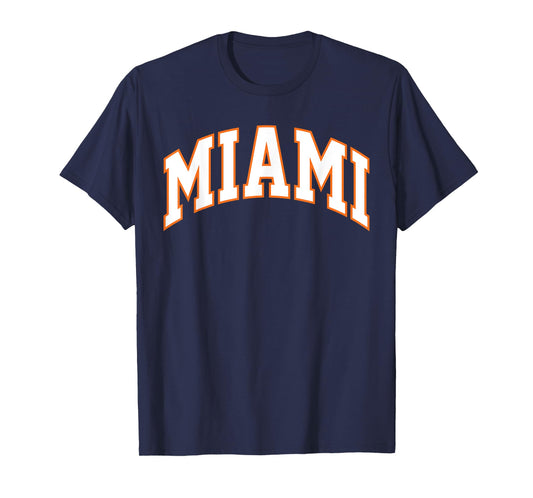 Retro Miami Men Miami Women Vintage Classic Orange Green FL T-Shirt