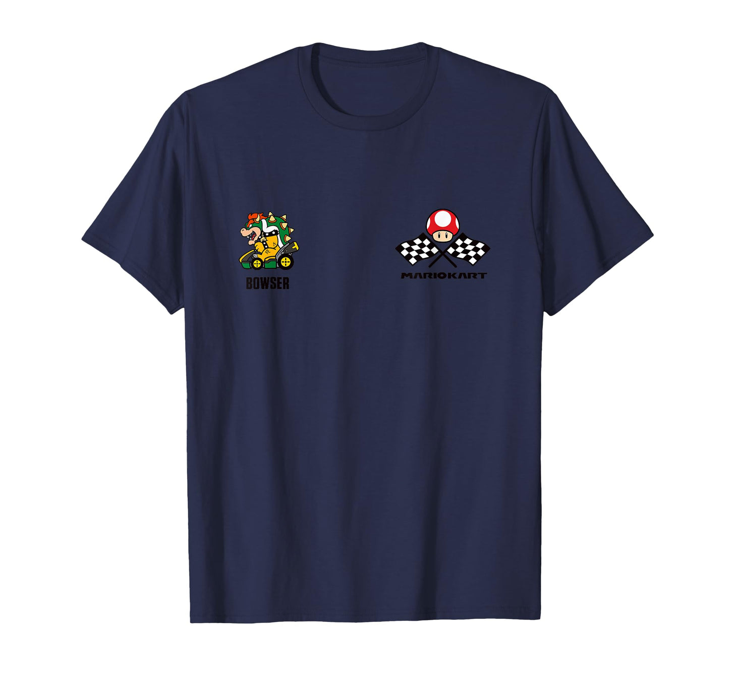 Mario Kart Bowser Est 1992 King Koopa Race Schematics T-Shirt