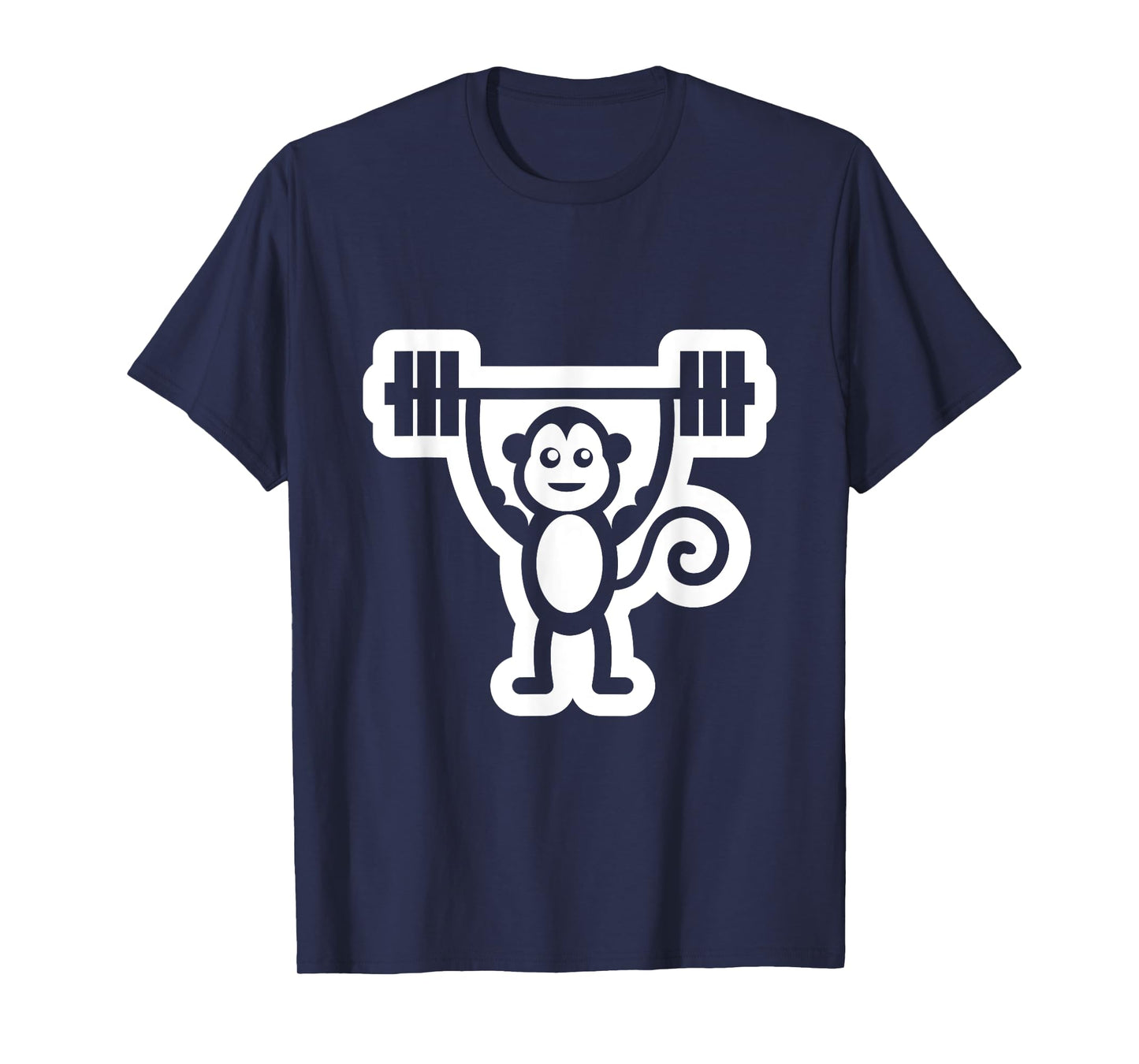 Gym Monkey T-Shirt Weightlifting Muscle Monkey Dead Lifting T-Shirt