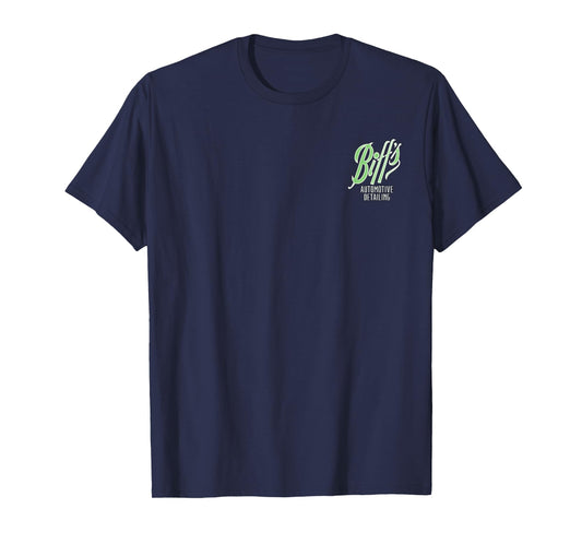 Back to the Future Biff Automotive Detailing Front & Back T-Shirt