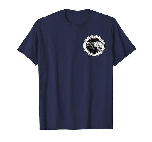 Fenrir Wolf Viking Rune Compass Norse Mythology Valhalla T-Shirt