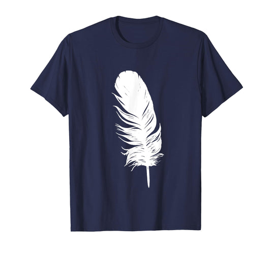 White feather print, casual, graphic, sleeveless summer T-Shirt for Men Women Kids