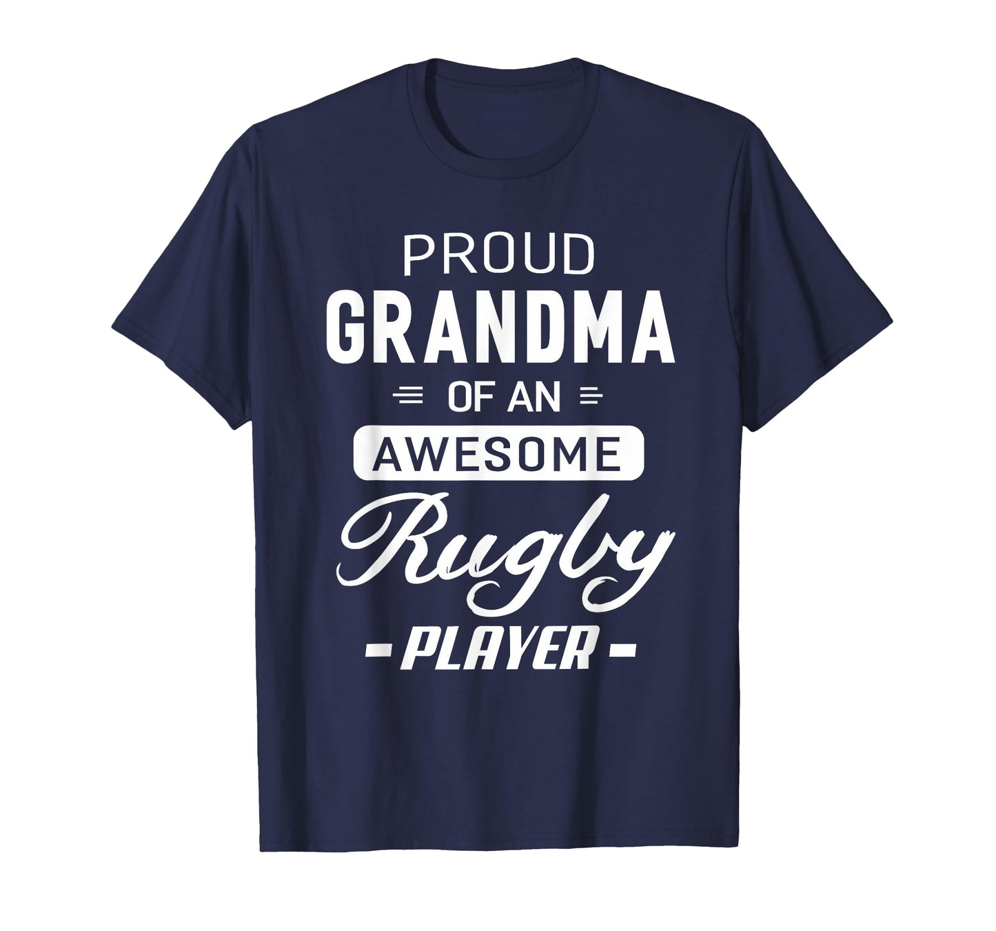 Proud Grandma Rugby Awesome Rugby Player Grandmother Gift T-Shirt