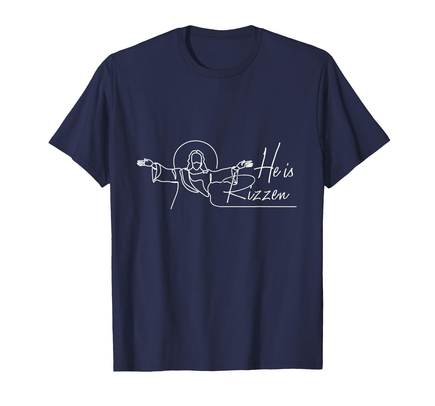 He Is Rizzen Jesus Has Rizzen Christian Retro Vintage Lovers T-Shirt