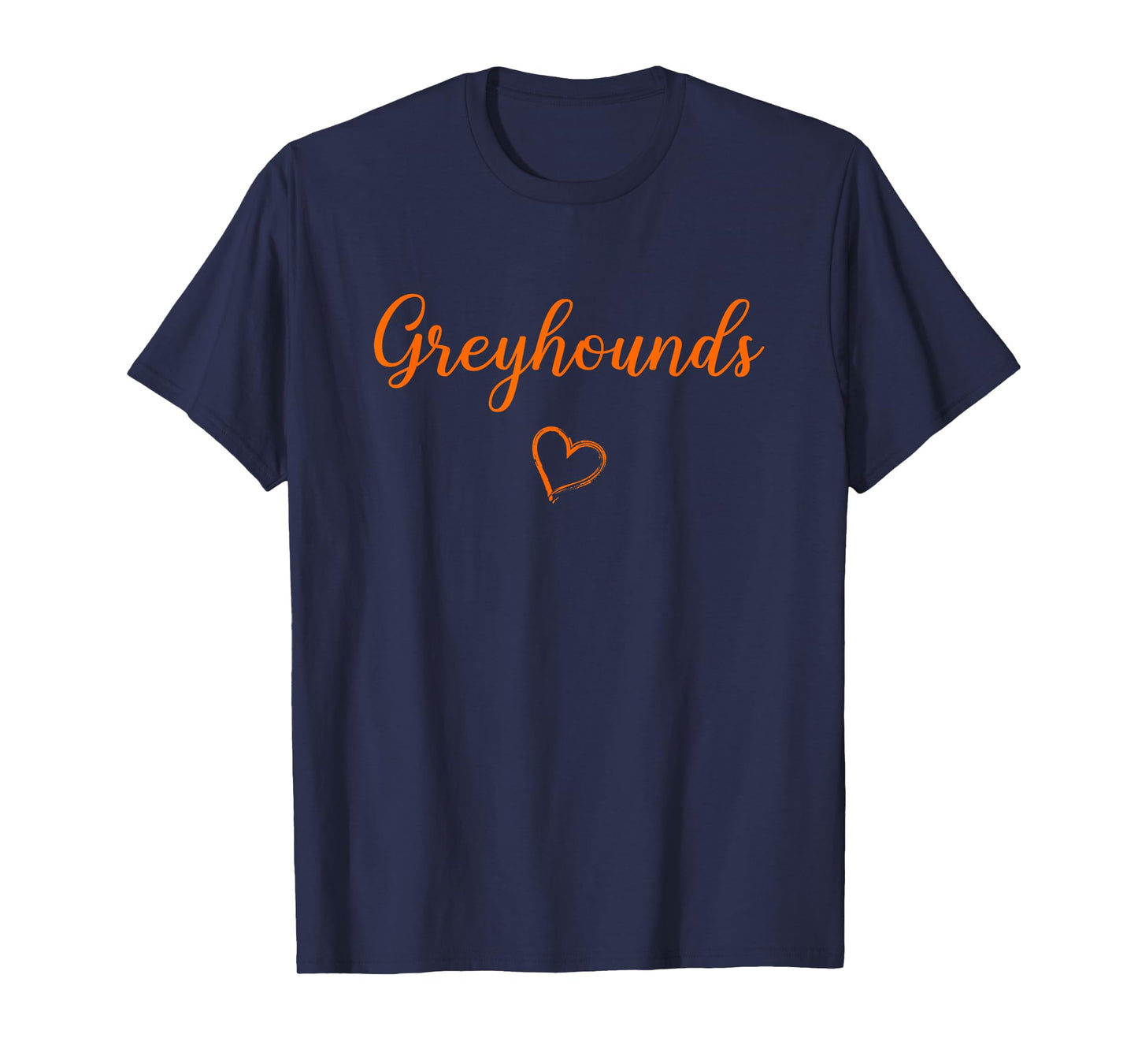 Clayton Greyhounds Above Small Heart T-Shirt