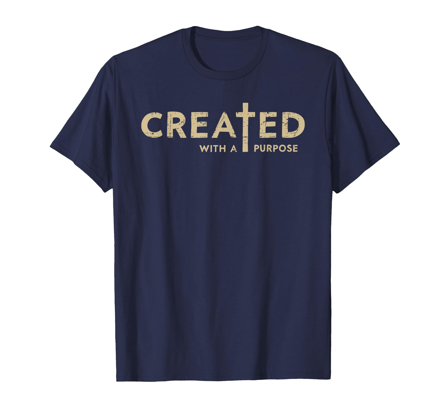Created With a Purpose Christian Tee Bible Study Lover T-Shirt