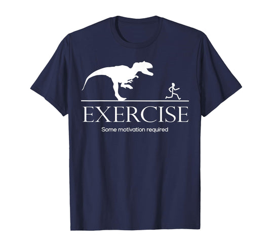 Dinosaur Workout Fun Gifts Store Co. Exercise Motivation Required Funny T-Rex Graphic Gym Saying T-Shirt