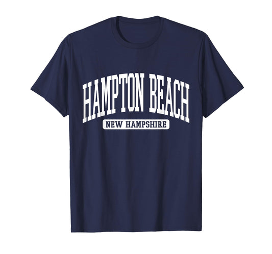 Hampton Beach New Hampshire Souvenir Vintage, Minimalist T-Shirt