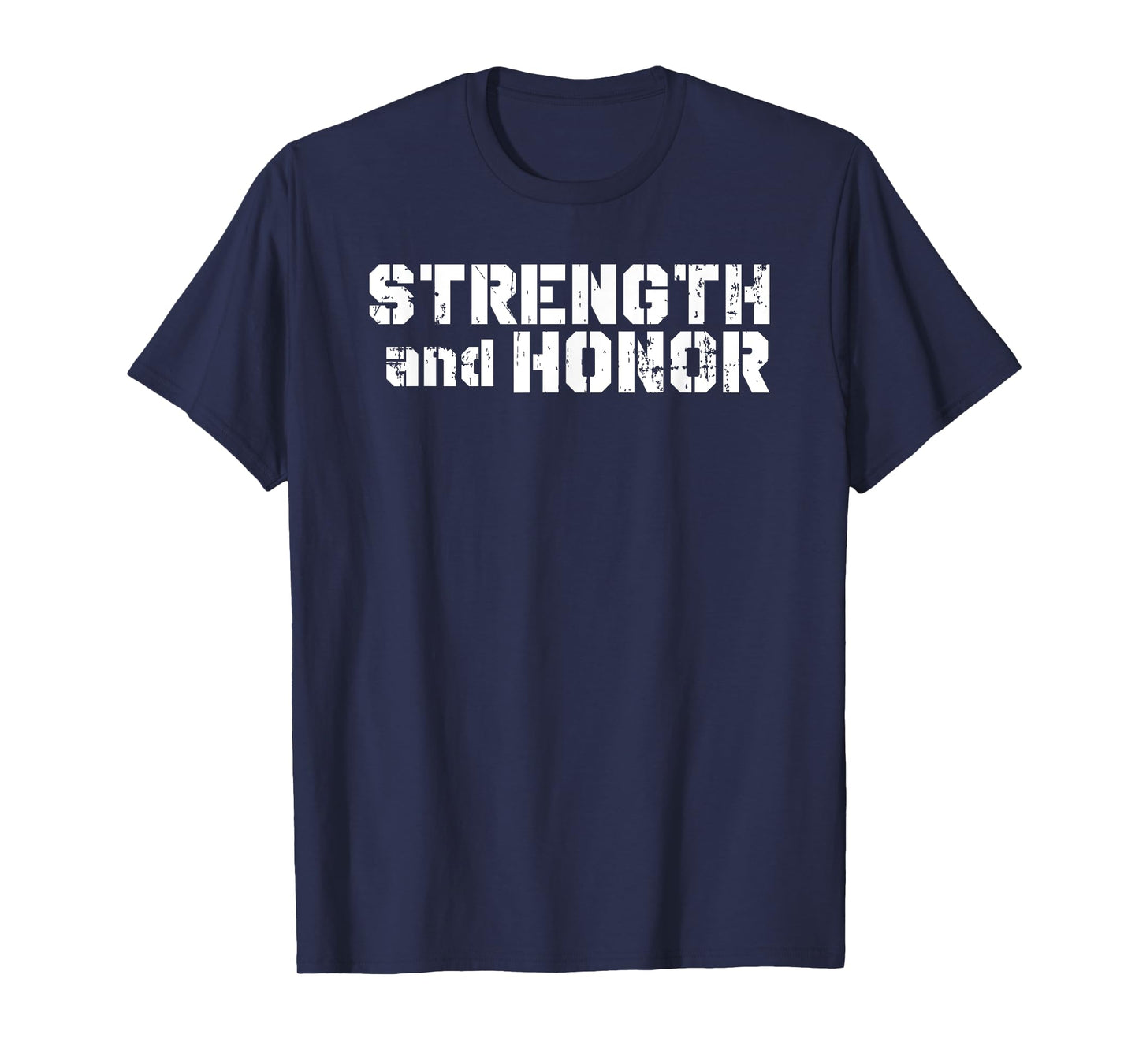 Elite Workout Fitness Collections Strength And Honor Fitness Exercise T-Shirt For Winners - Black, Unisex, Short Sleeve, Modern, Letter Print