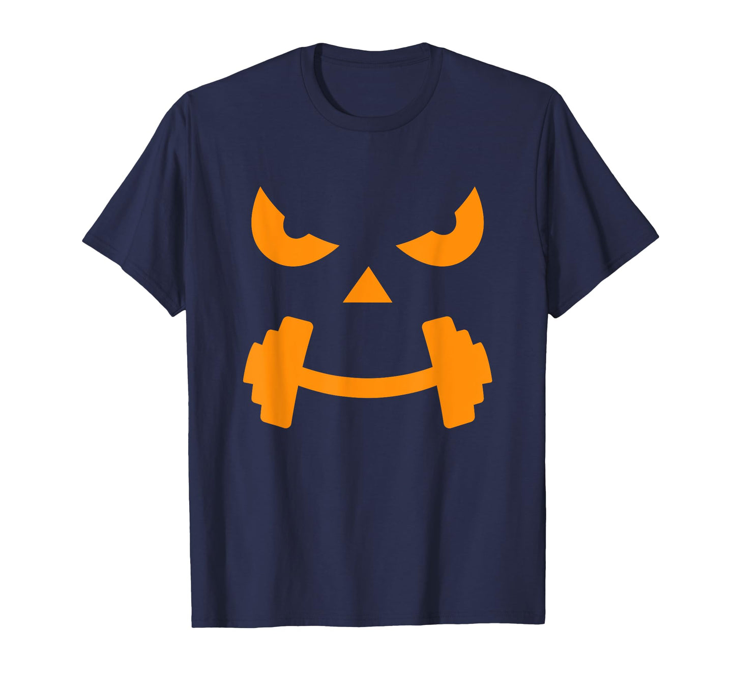 Gym Halloween Pumpkin Costume Funny Spooky Halloween Workout T-Shirt