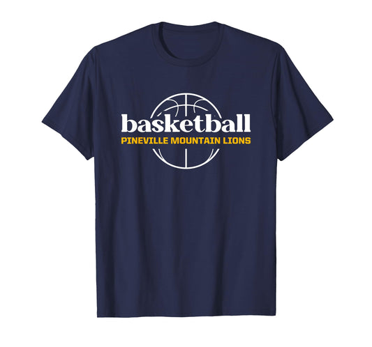Pineville Mountain Lions Basketball T-Shirt