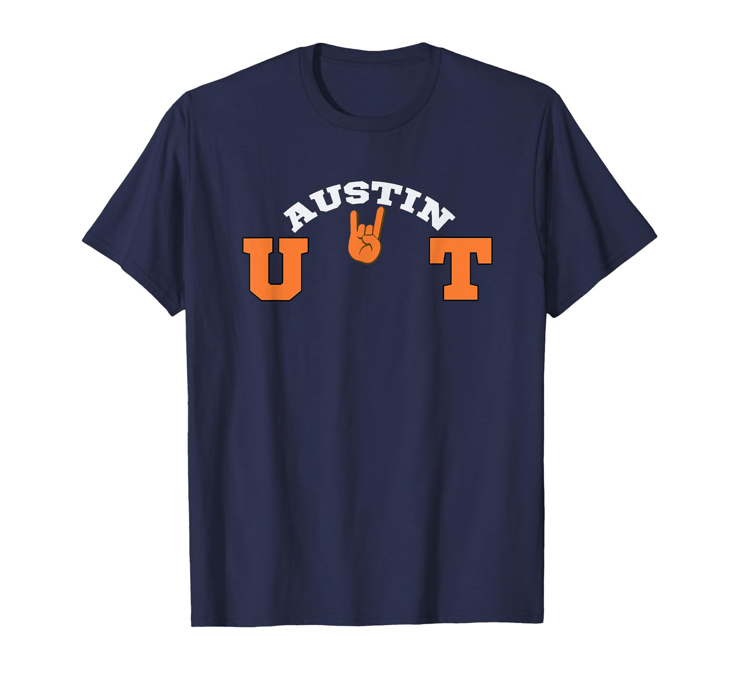 UT Austin Game Day Apparel Unisex-Adults Workout T-Shirt Black Small Classic Fit Crew Neck Short Sleeve