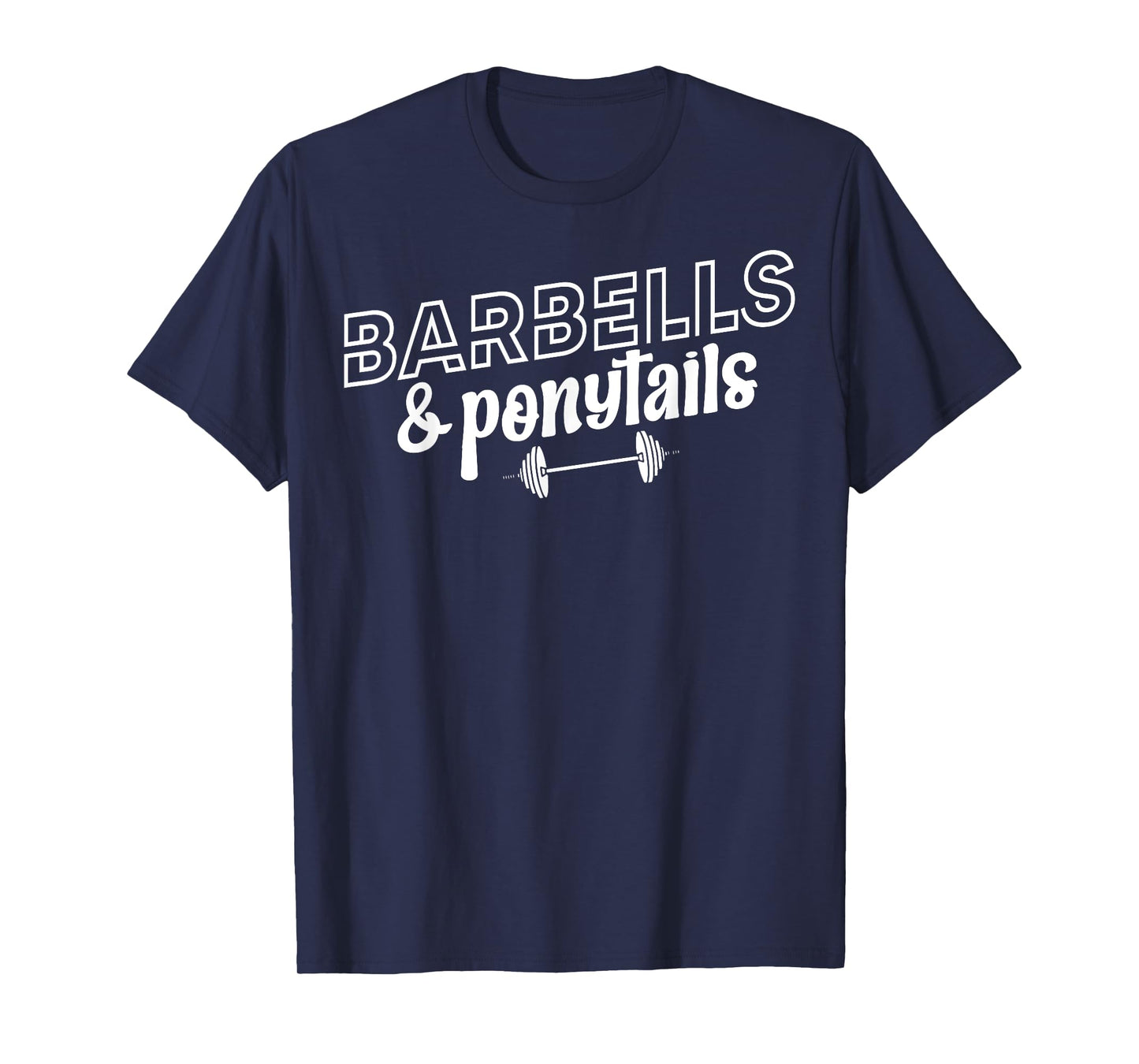 Barbells And Ponytails - Women Gym Pump Covers T-Shirt