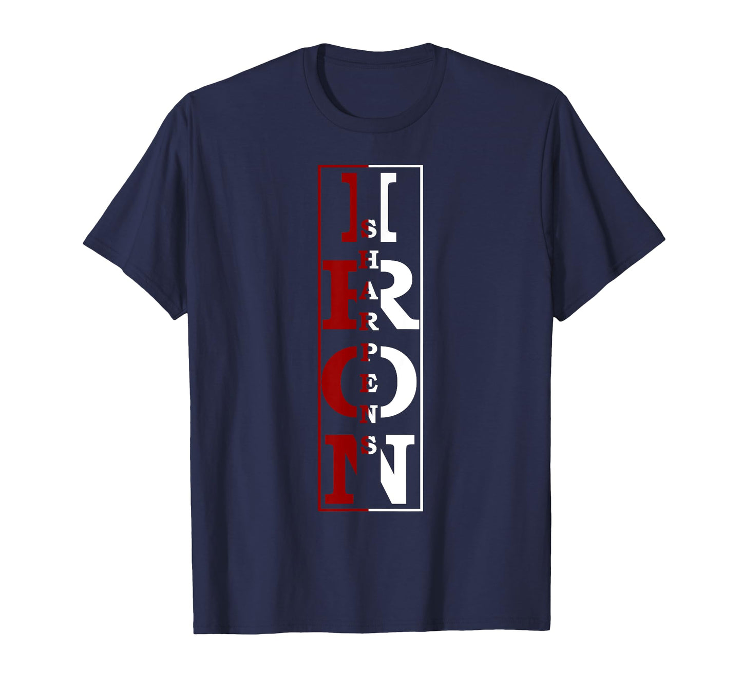 Christian Religious TShirt Iron Sharpens Iron T-Shirt