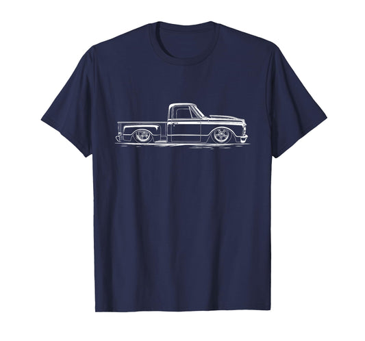 Classic 1967 C10 Stepside Truck 67 C10 Silhouette Truck T-Shirt