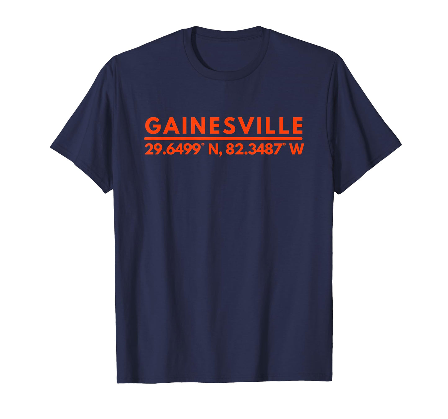 Gainesville Florida Latitude Longitude T-Shirt