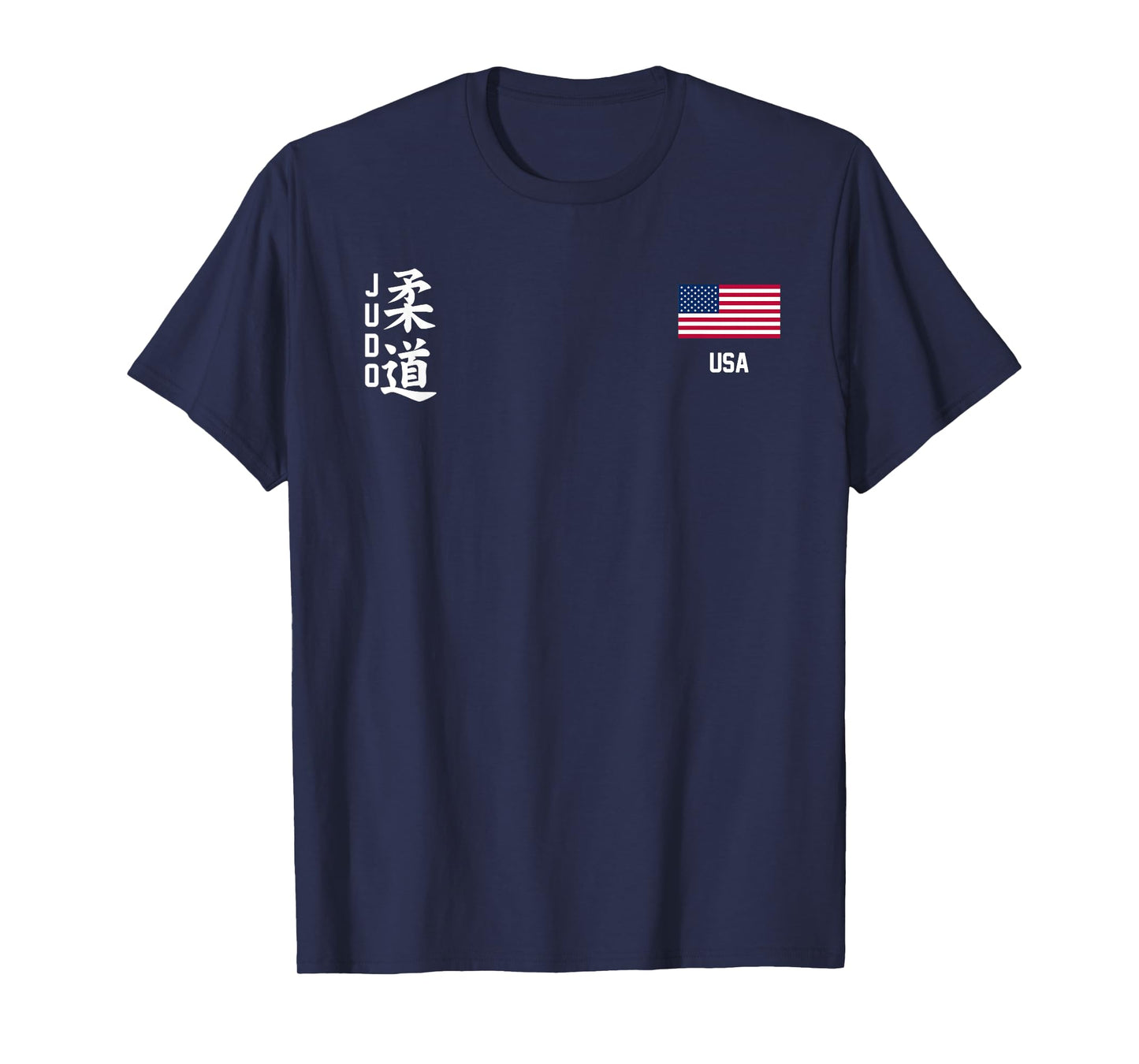 Judo Usa American flag Judoka Dojo Martial art America kanji T-Shirt