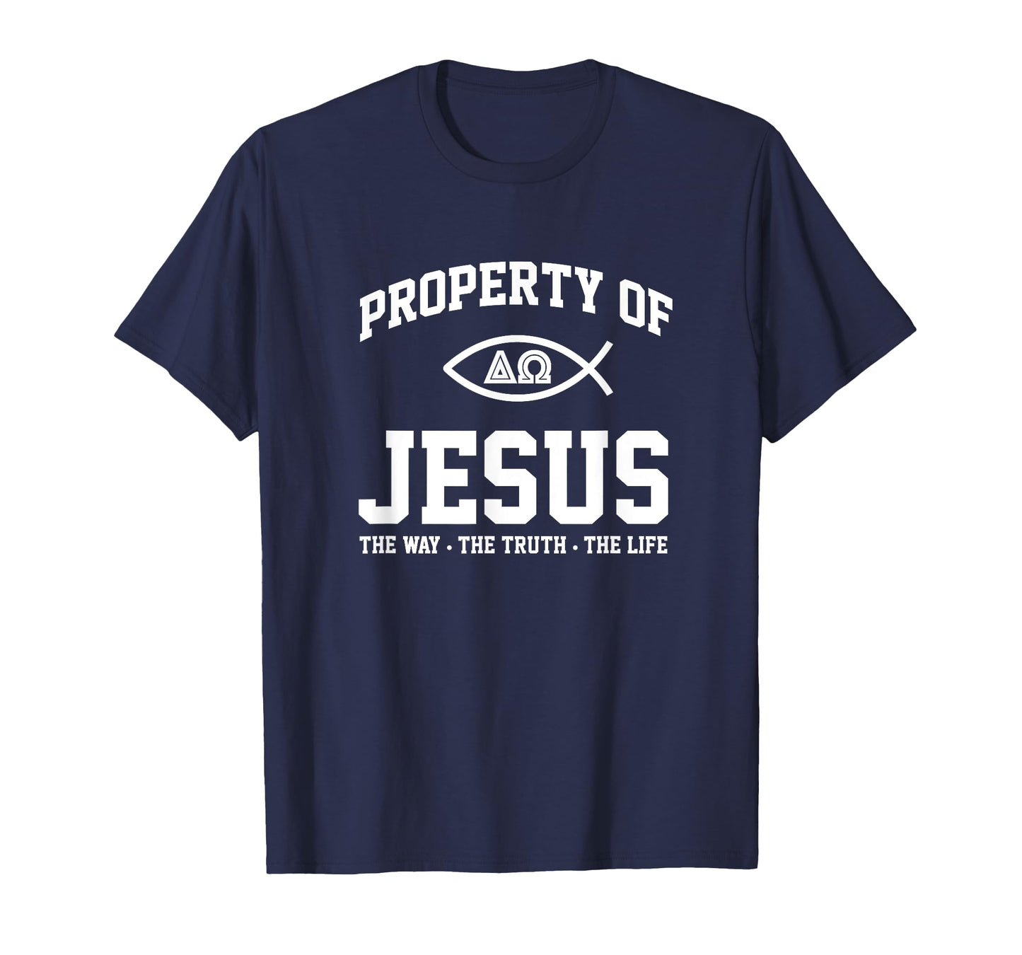 Christian Shirt - Property of Jesus Throwback Gym Workout T-Shirt