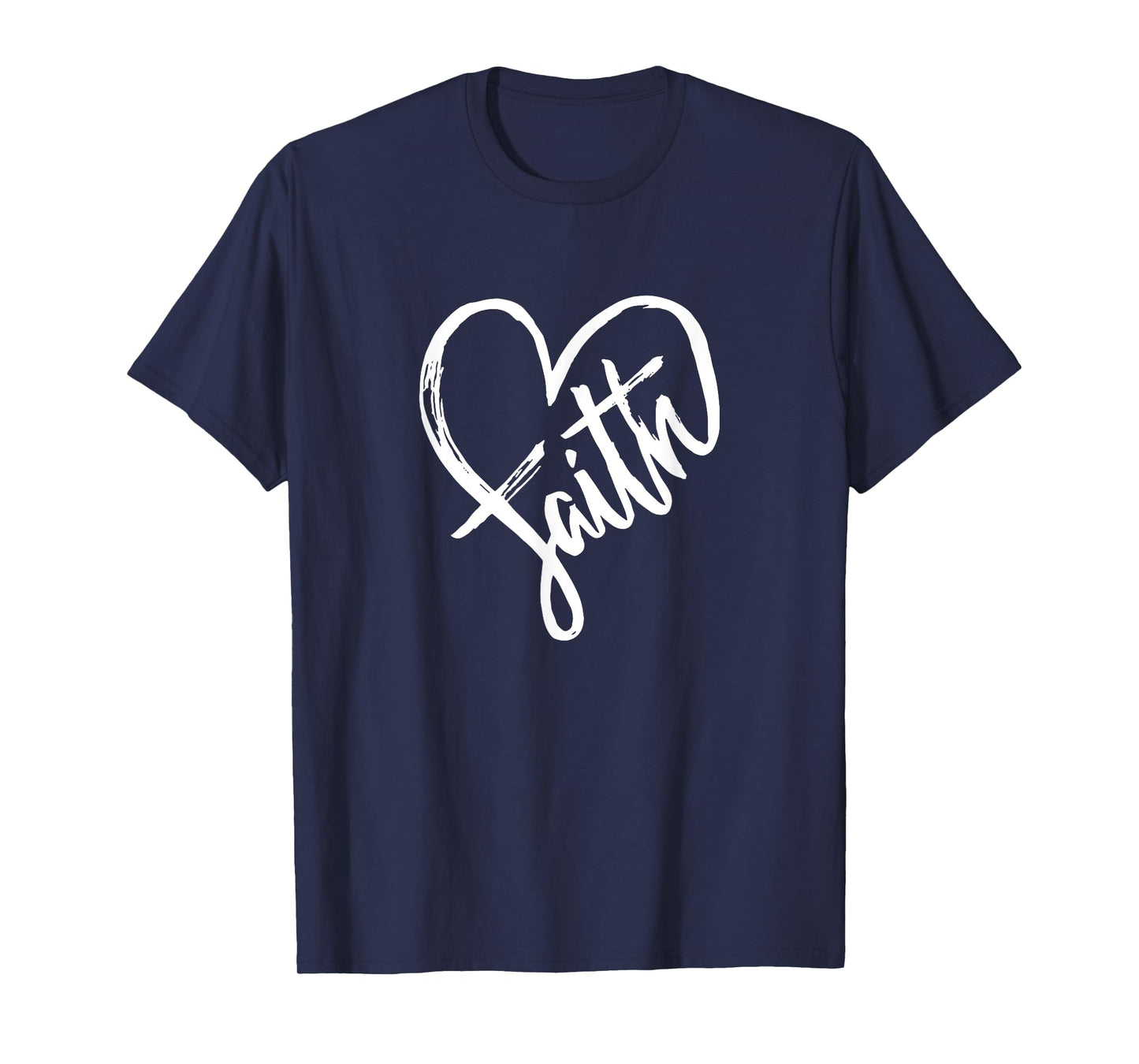 Faith Heart Love Religion - Jesus Believer Belief Crucifix T-Shirt