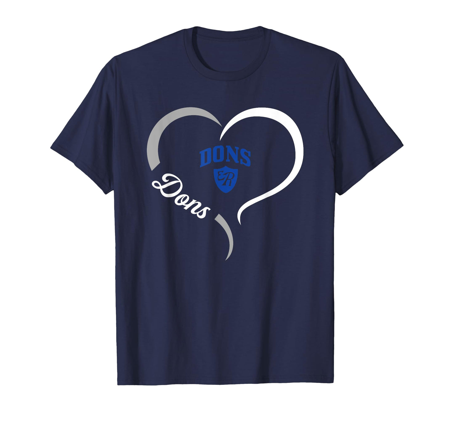 El Rancho Dons Logo Half Heart Slogan HS T-Shirt