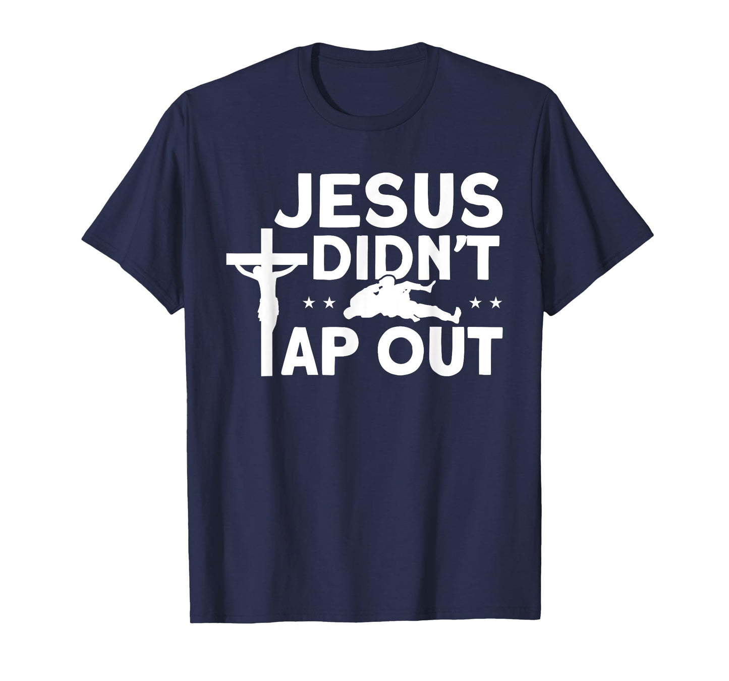 Jiu Jitsu Vintage Jesus Didn't Tap Out T-Shirt