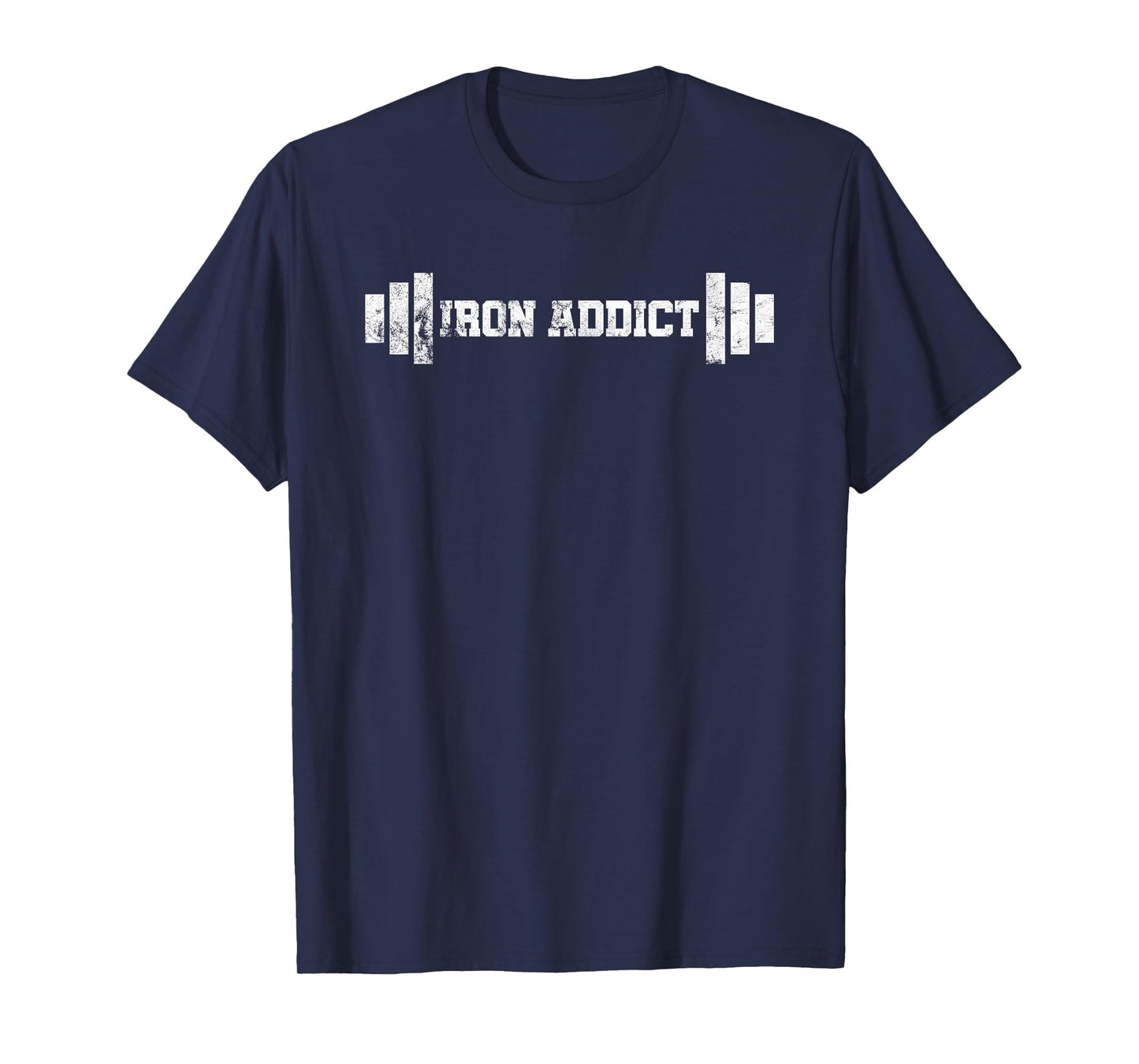 Iron Addicts Gifts Iron Addict Weightlifter Bodybuilder Powerlifter Unisex Black T-Shirt