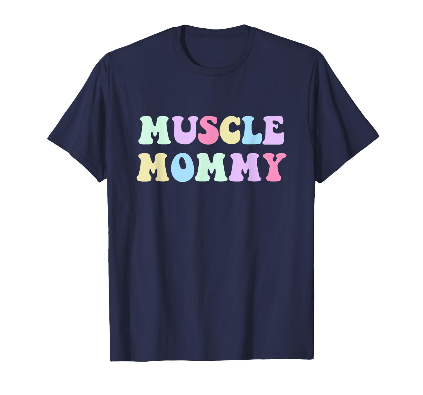 Muscle Mommy Retro Gym Mom Bodybuilder Weightlifting Fitness T-Shirt