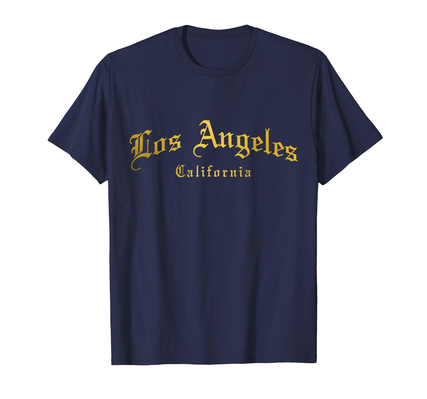 Los Angeles California LA Vintage Old School English Font T-Shirt
