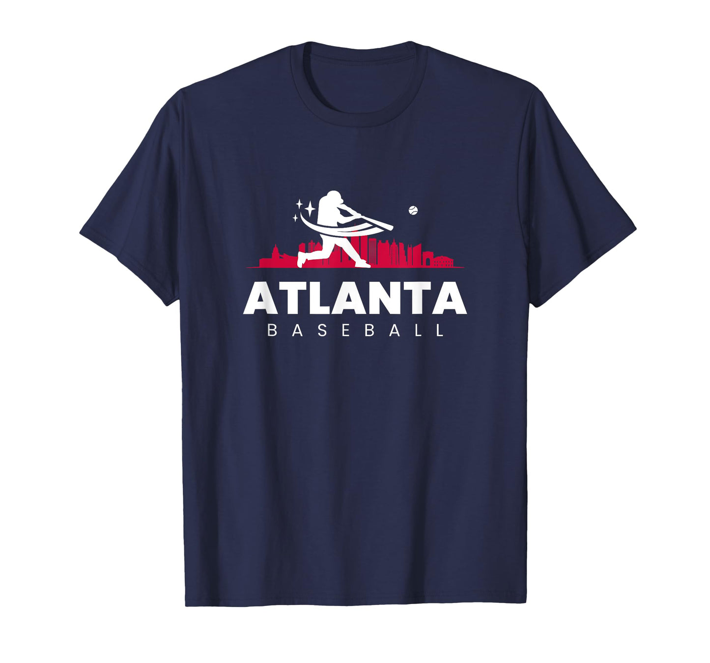 Atlanta Baseball Vintage Minimalist Retro Baseball Lover T-Shirt