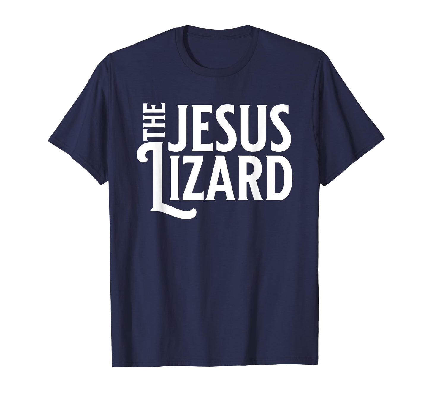 Noped Out Apparel Jesus Lizard Retro Vintage Text On Black T-Shirt