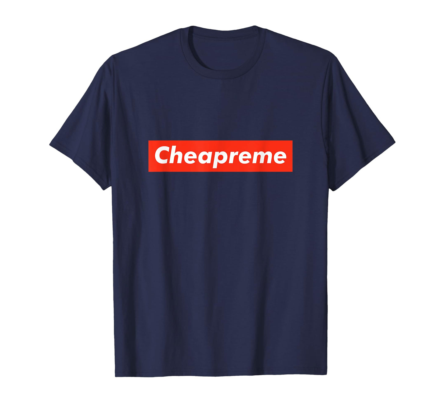 Cheapreme Black Classic Fit Crew Neck T-Shirt, Small, Men's