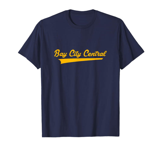Bay City Central High School Vintage Swoosh T-Shirt