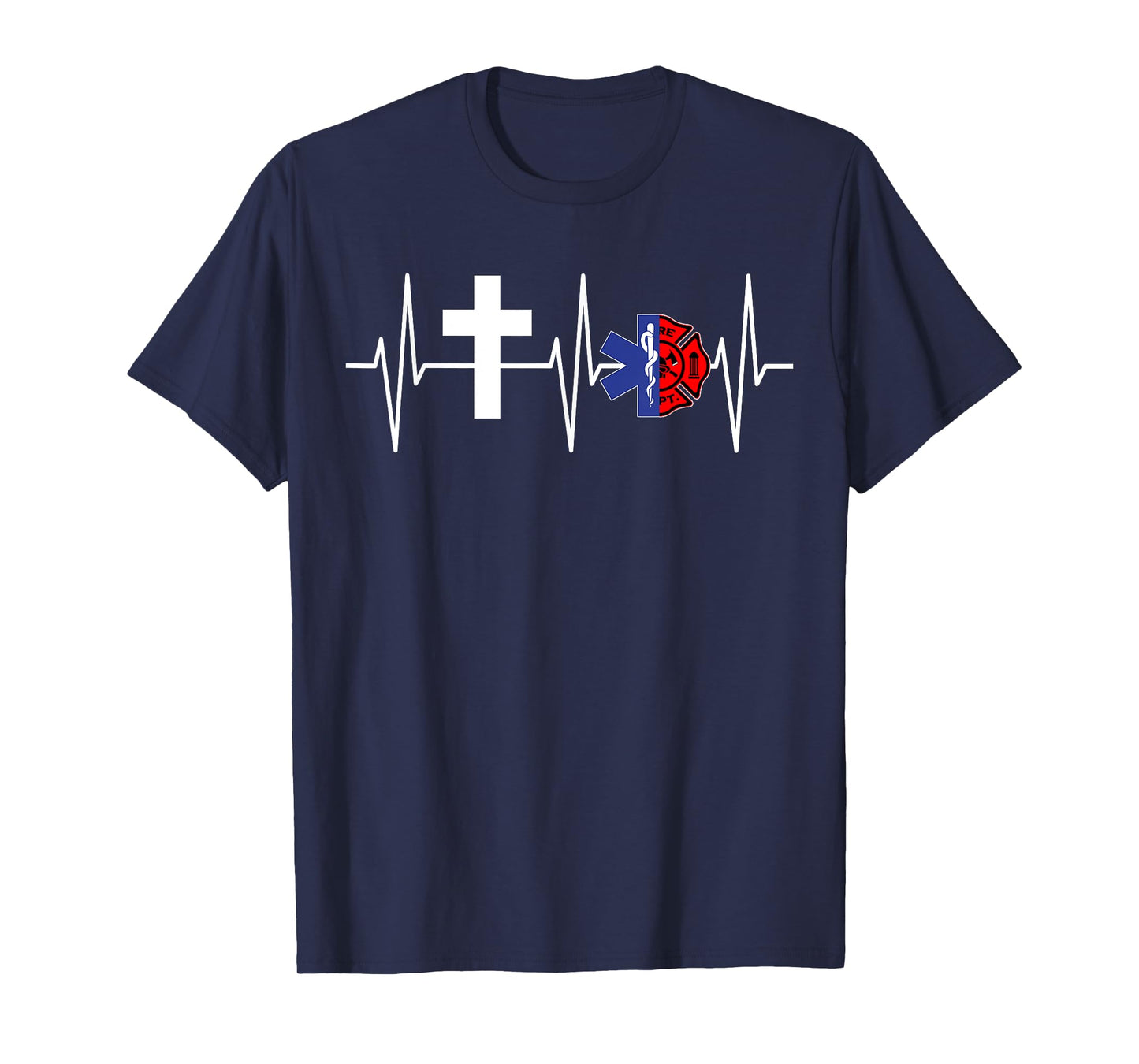 Christian Firefighter EMT Shirt Religious Firefighter EMS T-Shirt
