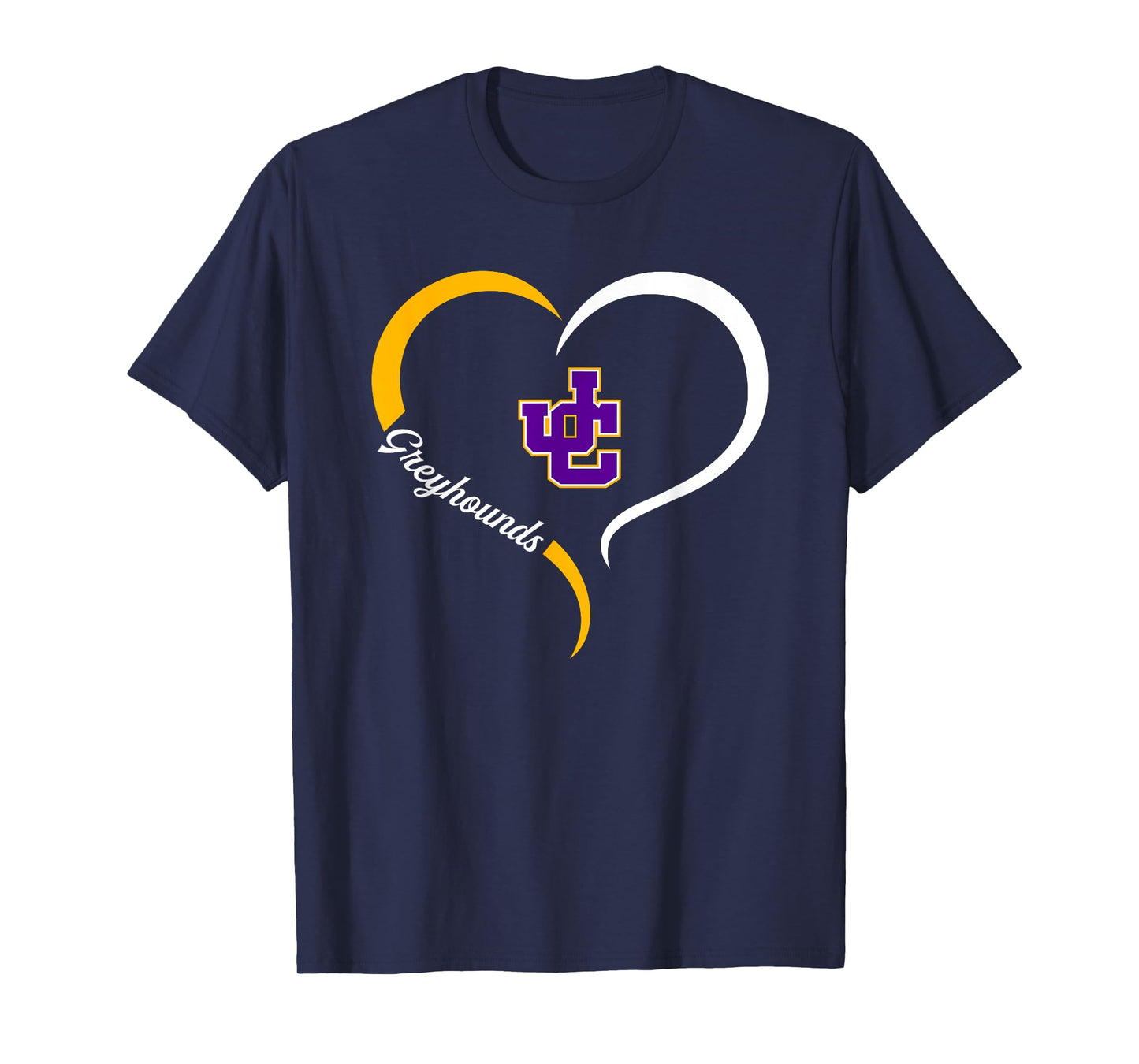 Jones County Greyhounds Logo Half Heart Slogan HS T-Shirt